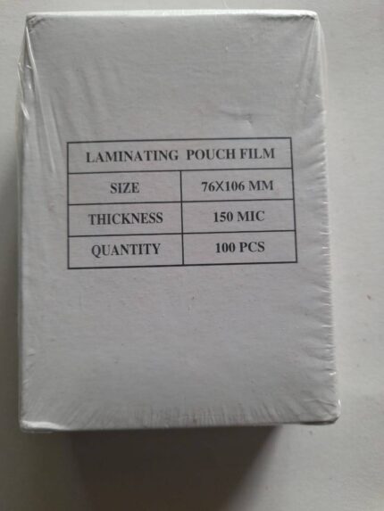 Laminating Pouch Film 76 x 106mm - 150MIC